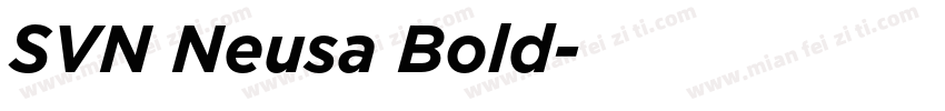 SVN Neusa Bold字体转换